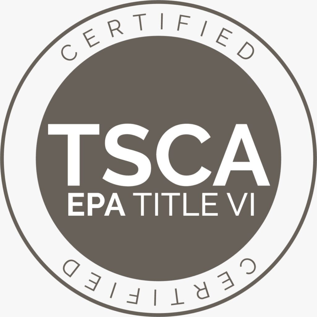 Chemical safety compliance concept with abstract geometric shapes and symmetry, reflecting TSCA theme.